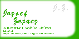 jozsef zajacz business card